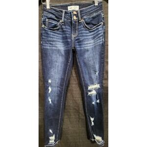 Buckle BKE Jeans Womens Size 26‎ Slim Fit Ankle Skinny Demin Distressed Stretchy